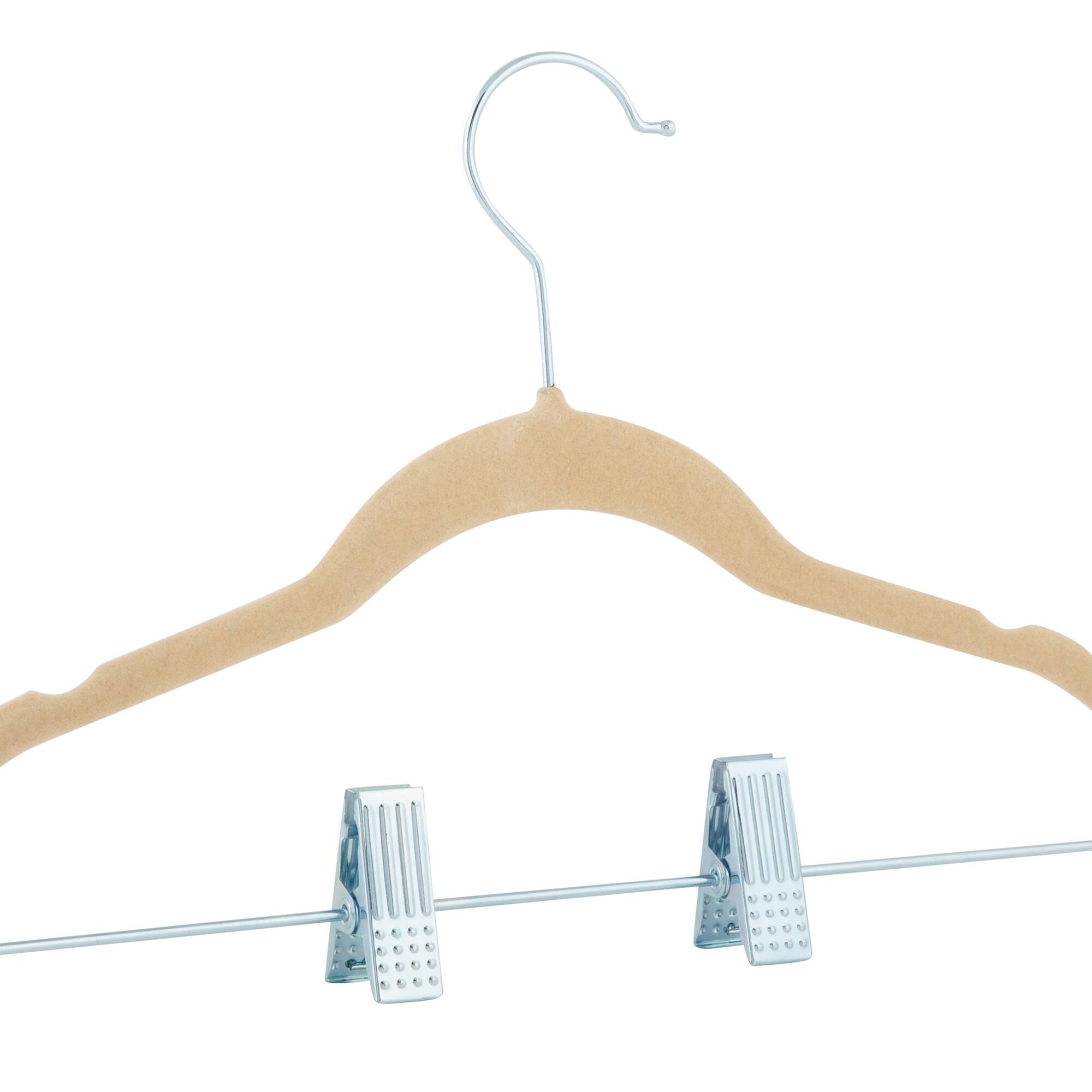 Simplify Ivory Children's Velvet Hangers, 6ct.
